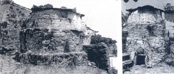 Fig. 9: Front and side view of a modern kiln in Mantamados, Lesvos, Greece (Γιαννοπούλου Μ., Δεμέστιχα Σ. 1998).